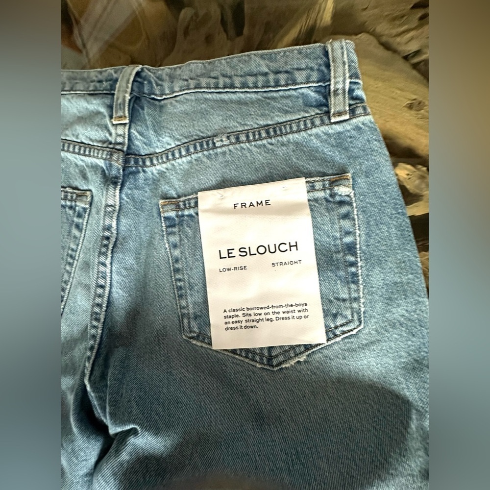 RARE FRAME NWT Le Slouch Biodegradable in Blue Jay Rips—26 - Picture 10 of 14